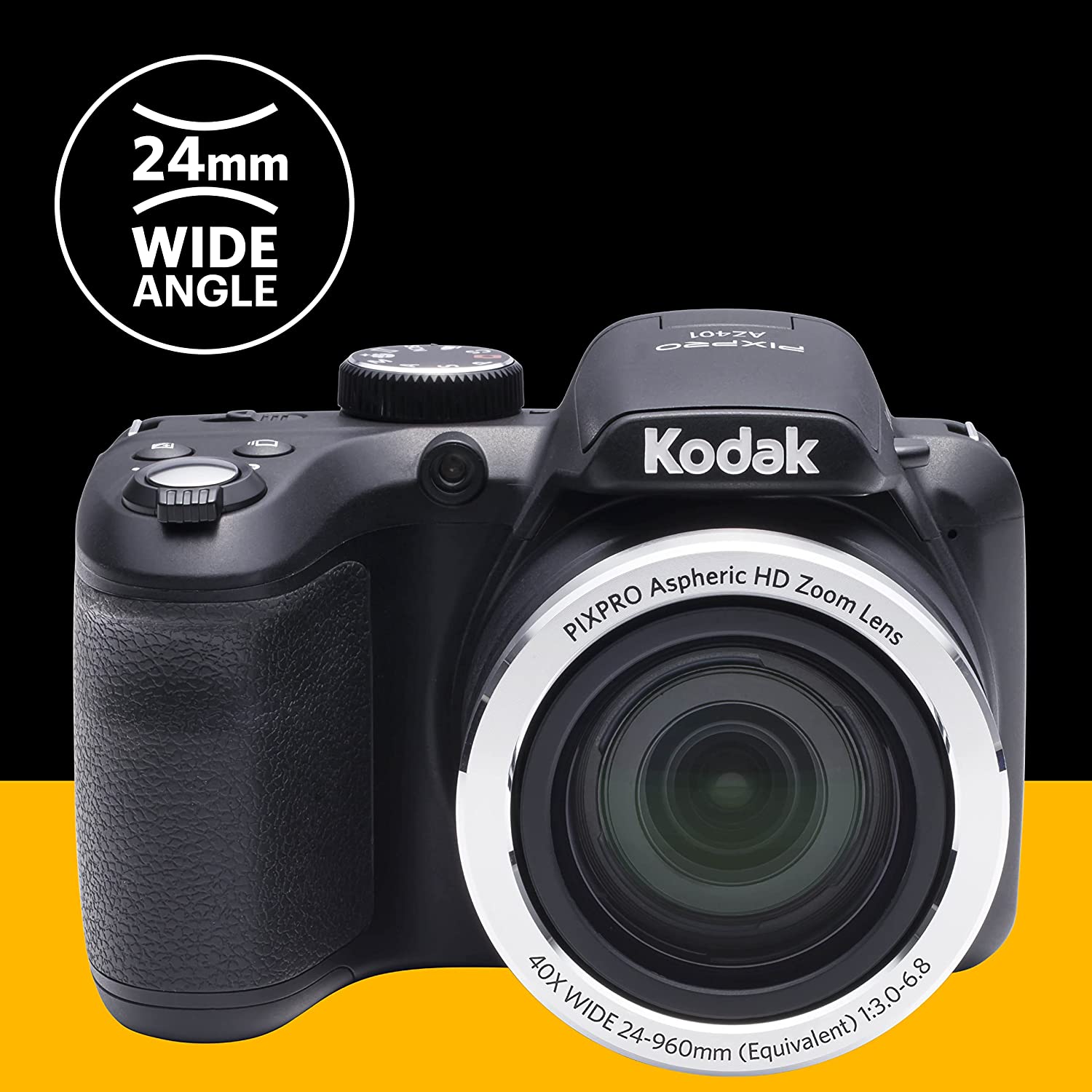 KODAK PIXPRO AZ401 Reflex Astro Zoom Bridge Camera 16MP, 3-inch LCD and 40X optical Zoom with Optical Image Stabilizer