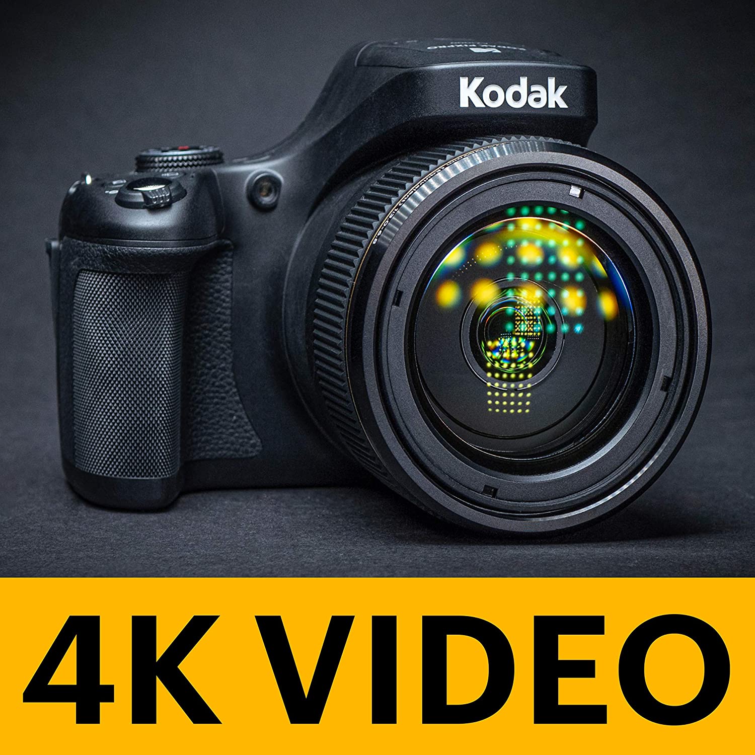 Kodak PIXPRO AZ1000 4K 20MP Black Digital Camera with 102x Optical Zoom