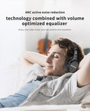 Awei A950BL Active Noise Cancellation Bluetooth Wireless Headphones (Over-Ear, Foldable) up to 46h playback on Single Charge