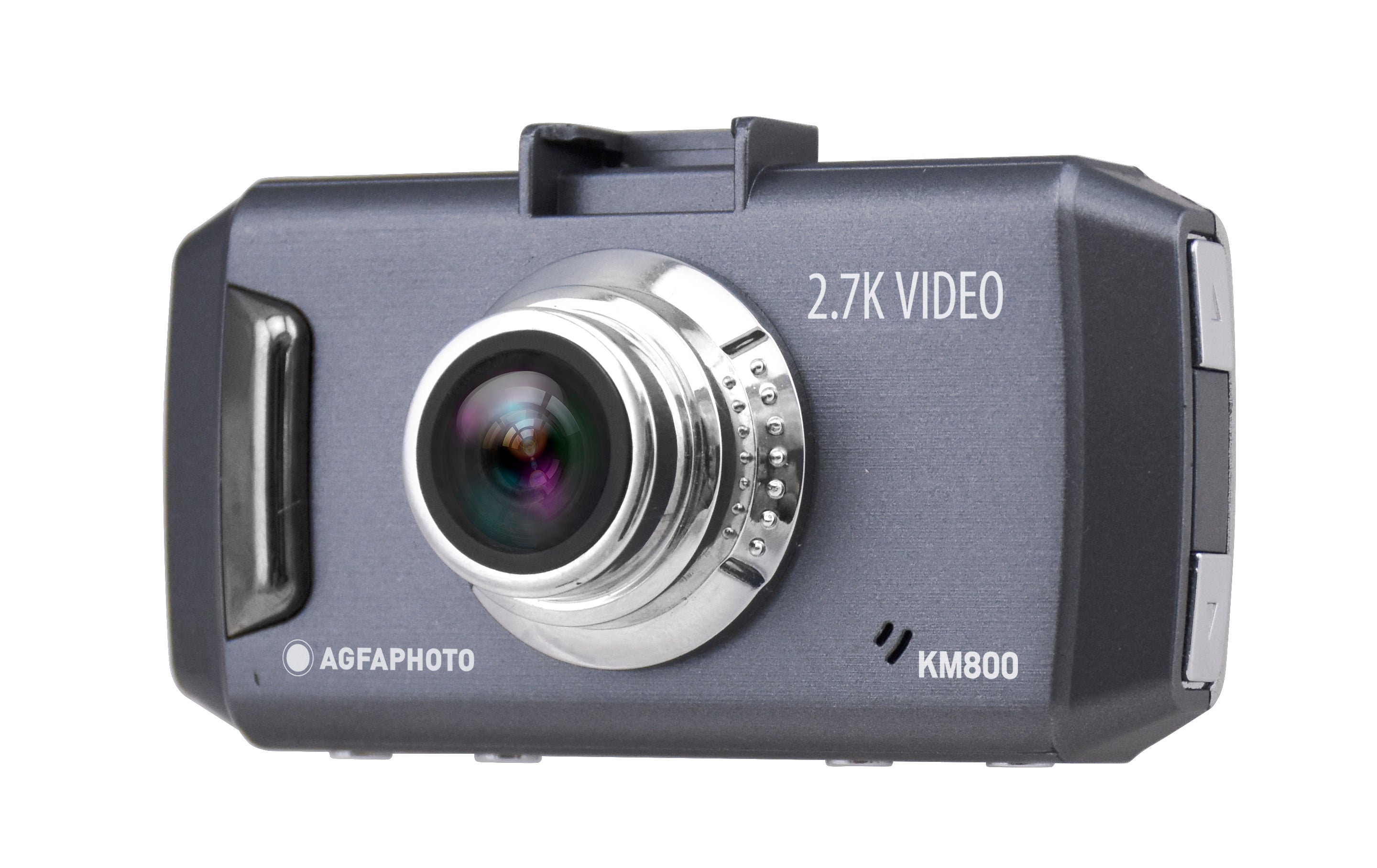 AgfaPhoto Realimove KM800 2.7K Ultra HD Dash Cam with LCD Screen, 150 Degree Wide Angle Lens, G-Sensor, Motion Detection and Parking Monitor