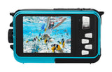 AGFAPHOTO 24MP Waterproof Compact Zoom Digital Camera with Dual LCD and Full HD Video Recording, Realishot WP8000