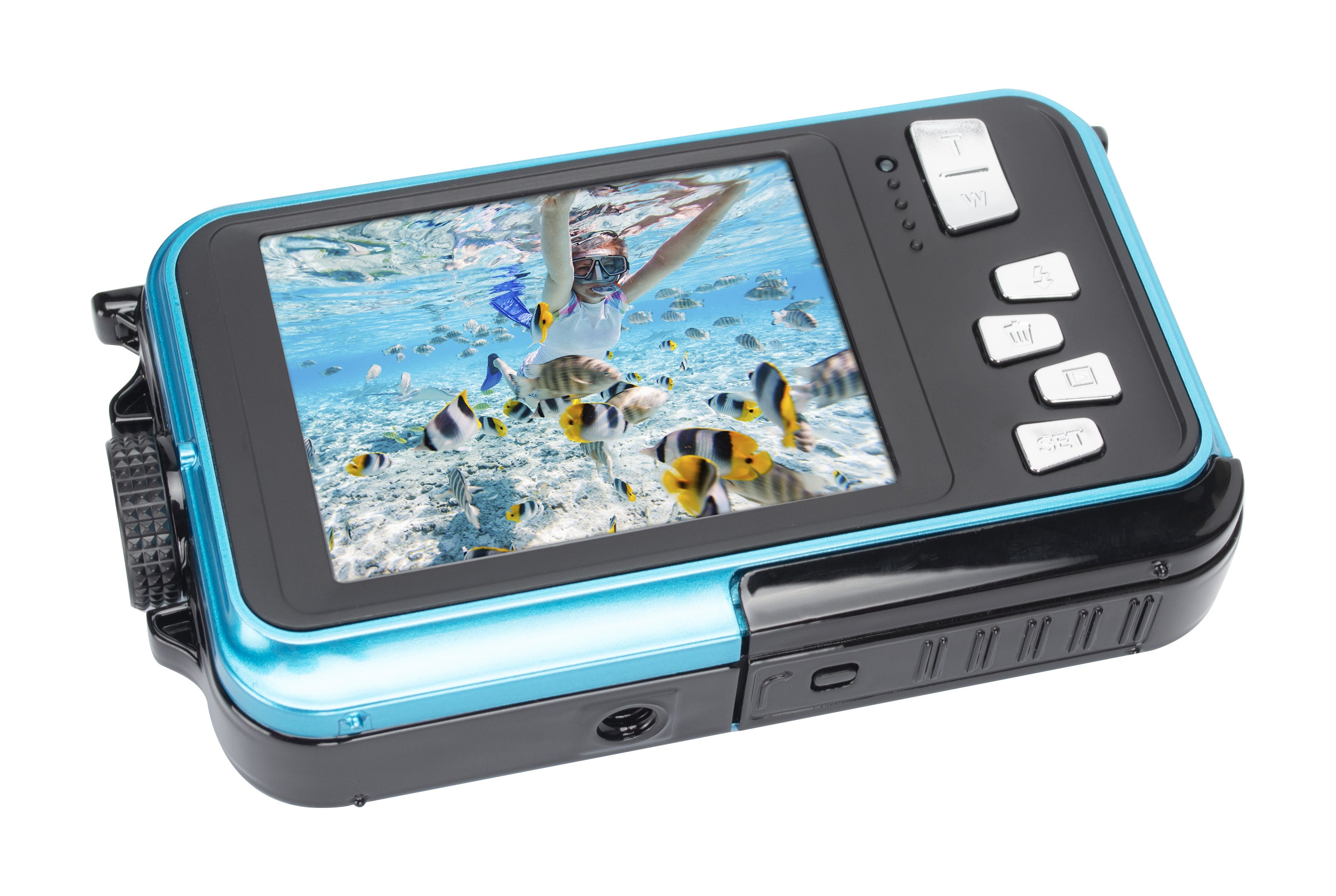 AGFAPHOTO 24MP Waterproof Compact Zoom Digital Camera with Dual LCD and Full HD Video Recording, Realishot WP8000