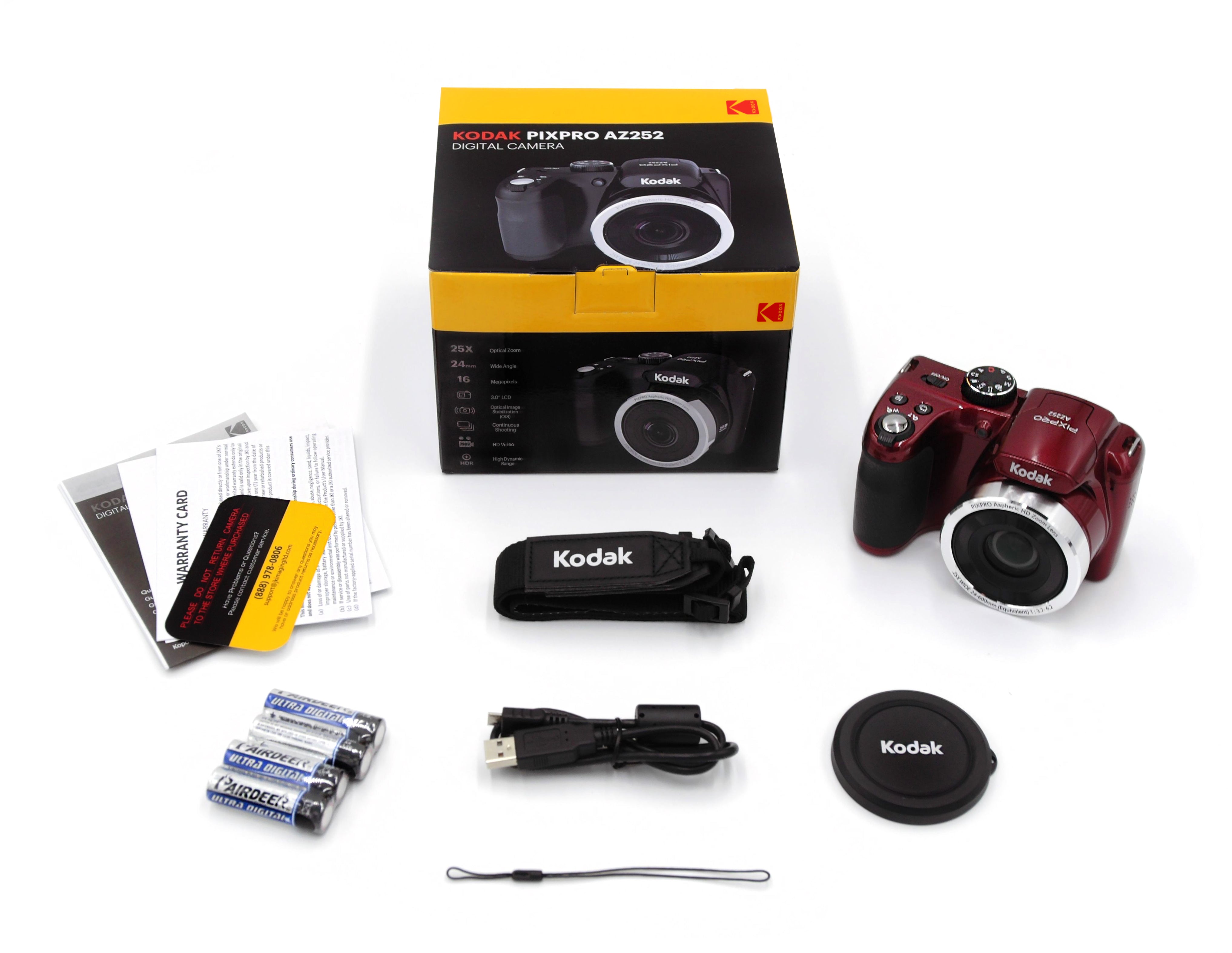KODAK PIXPRO AZ252 Reflex Astro Zoom Bridge Camera 16MP, 3-inch LCD and 25X optical Zoom with Optical Image Stabilizer