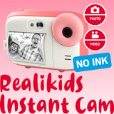 AgfaPhoto Realikids Instant Cam, 15MP Childrens Digital Camera with Inkless Printing