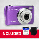 AGFA PHOTO 18MP Compact Optical 8X Zoom Digital Camera with 2.7-inch LCD and Full HD Video Recording, Realishot DC8200 in six Colors