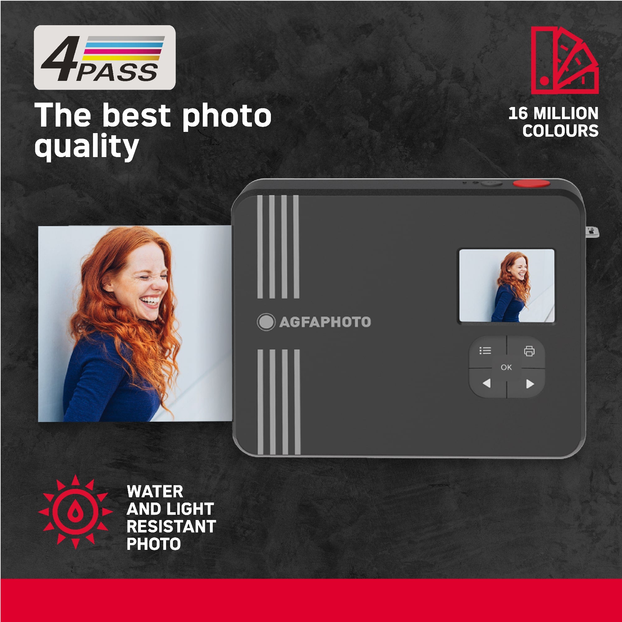 AgfaPhoto Realipix Square S Digital Instant Photo 10MP Camera prints photos on the spot
