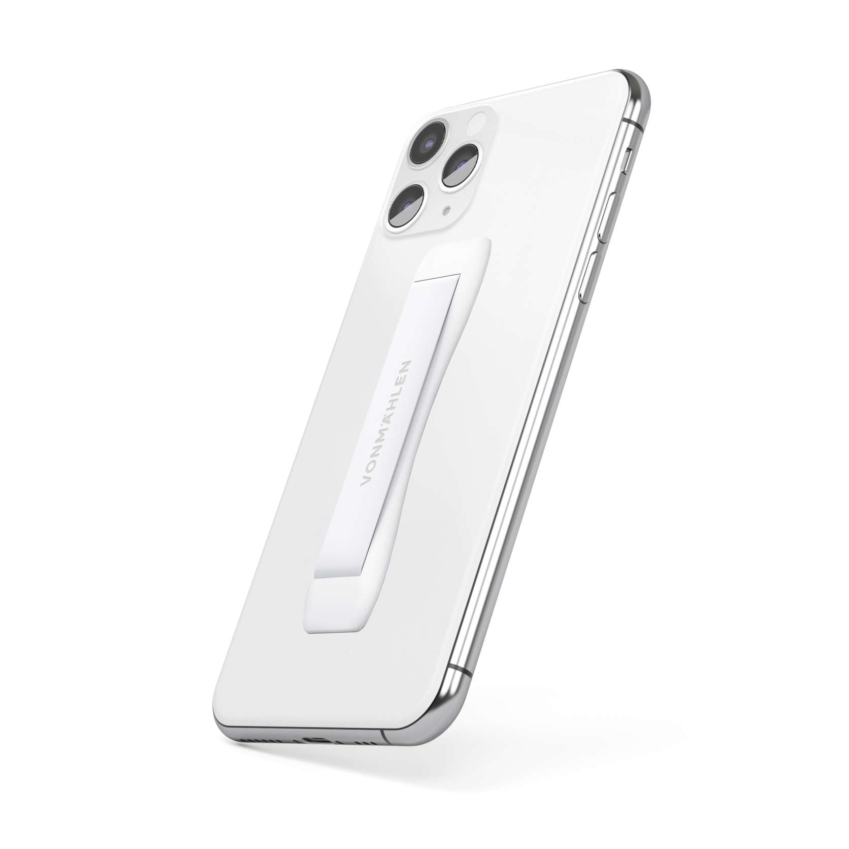 VONMÄHLEN Backbone Secure Minimalist Phone Finger Strap Grip Holder white
