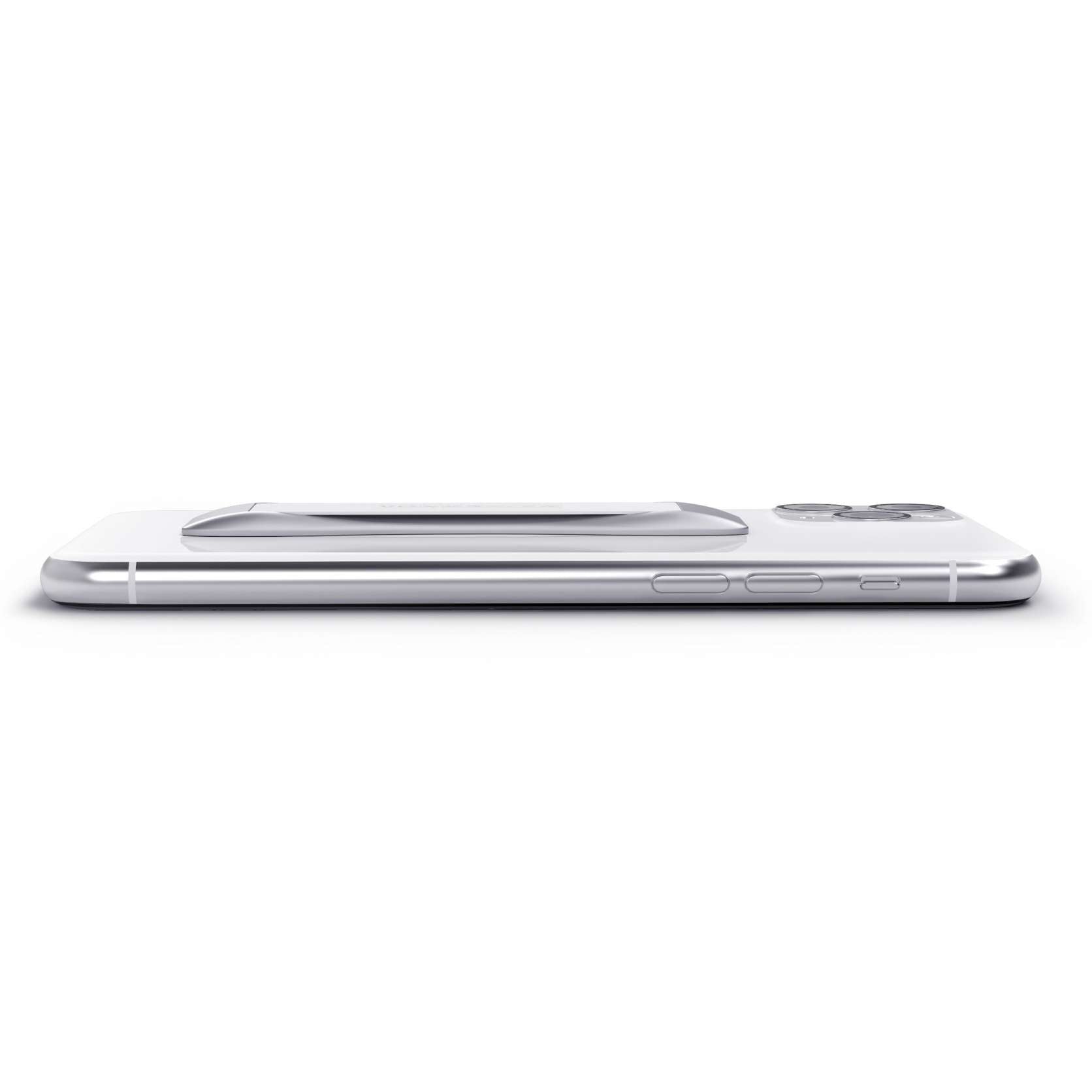 VONMÄHLEN Backbone Secure Minimalist Phone Finger Strap Grip Holder white showing slim profile