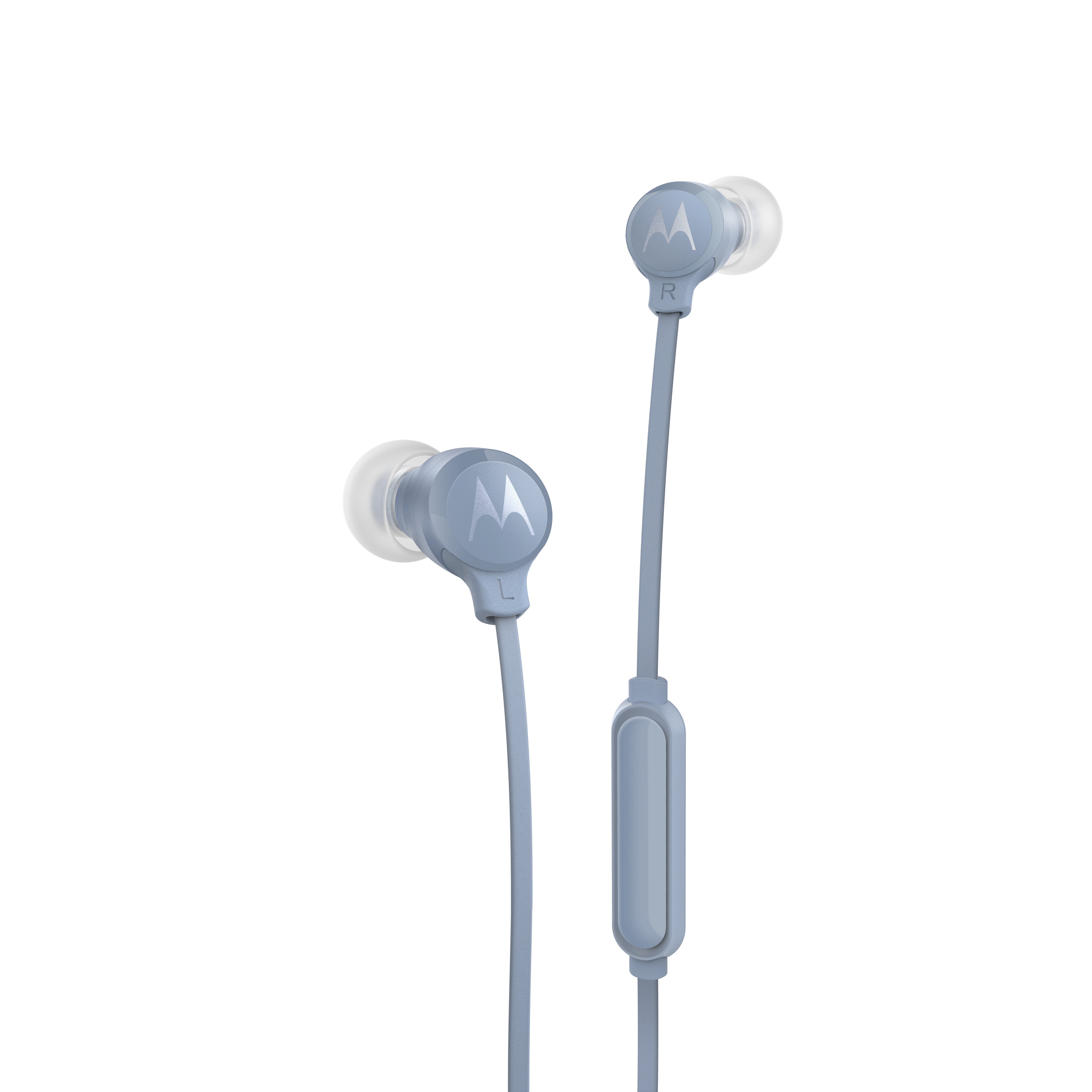 Motorola Earbuds 3 in-ear headphones with 9.4mm Drivers, Blue