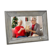Kodak Distressed Antique Gray Rustic Wood 10-inch Wi-Fi Digital Picture Frame RCF-1013W, Touch Screen, 16GB Internal Memory with Photos, Music, Video, Calendar and Weather Display Features