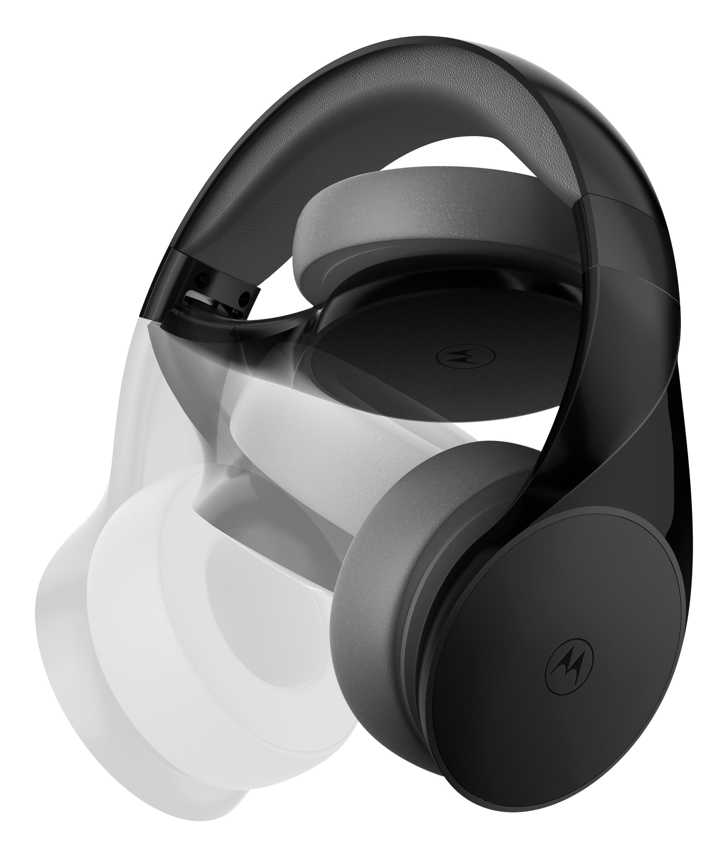 Motorola MOTO XT500+, Stylish Wireless Over-Ear Headphones with Passive Noise Isolation and Powerful Bass