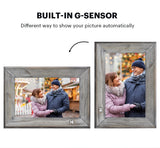 Kodak Distressed Antique Gray Rustic Wood 10-inch Wi-Fi Digital Picture Frame RCF-1013W, Touch Screen, 16GB Internal Memory with Photos, Music, Video, Calendar and Weather Display Features