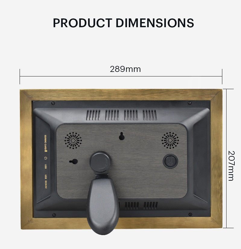 Kodak Distressed Antique Gray Rustic Wood 10-inch Wi-Fi Digital Picture Frame RCF-1013W, Touch Screen, 16GB Internal Memory with Photos, Music, Video, Calendar and Weather Display Features