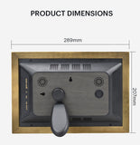 Kodak Distressed Antique Gray Rustic Wood 10-inch Wi-Fi Digital Picture Frame RCF-1013W, Touch Screen, 16GB Internal Memory with Photos, Music, Video, Calendar and Weather Display Features