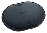 Motorola ROKR 500 Bluetooth Speaker with Integrated Wireless Charging Pad, Portable Speaker with Microphone for Handsfree Calls IPX6 Water Resistant