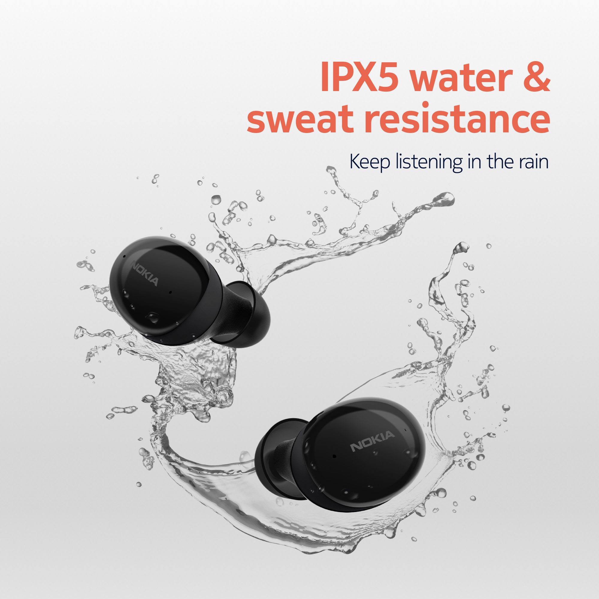 Nokia Comfort Earbuds+ TWS-411W, Waterproof True Wireless Headphones with Wireless Charging Case - CLEARANCE OFFER!