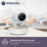 Motorola VM855 CONNECT, Secure 5" Portable Wi-Fi Video/Audio Baby Monitor With Crib Mount