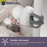 Motorola VM855 CONNECT, Secure 5" Portable Wi-Fi Video/Audio Baby Monitor With Crib Mount