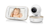 Motorola VM855 CONNECT, Secure 5" Portable Wi-Fi Video/Audio Baby Monitor With Crib Mount