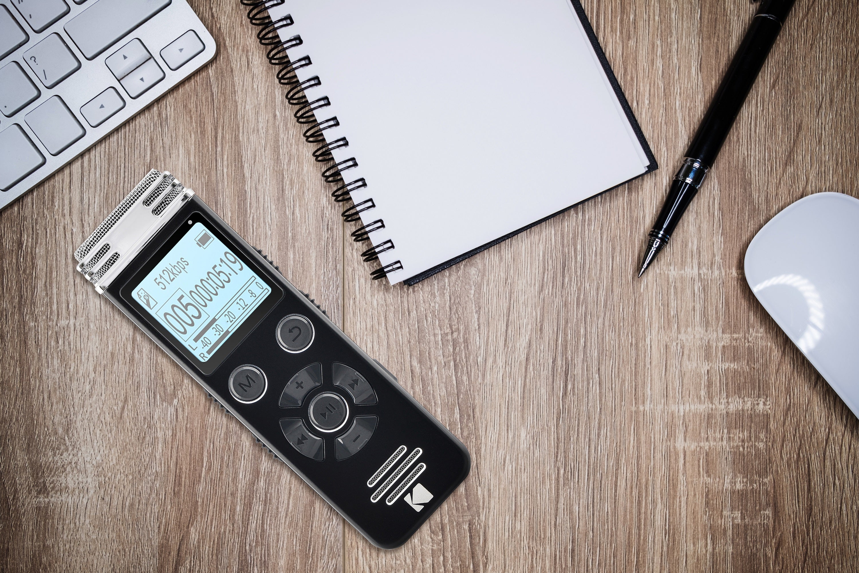 Kodak VRC450 Stereo Digital Voice Recorder with 8GB Memory
