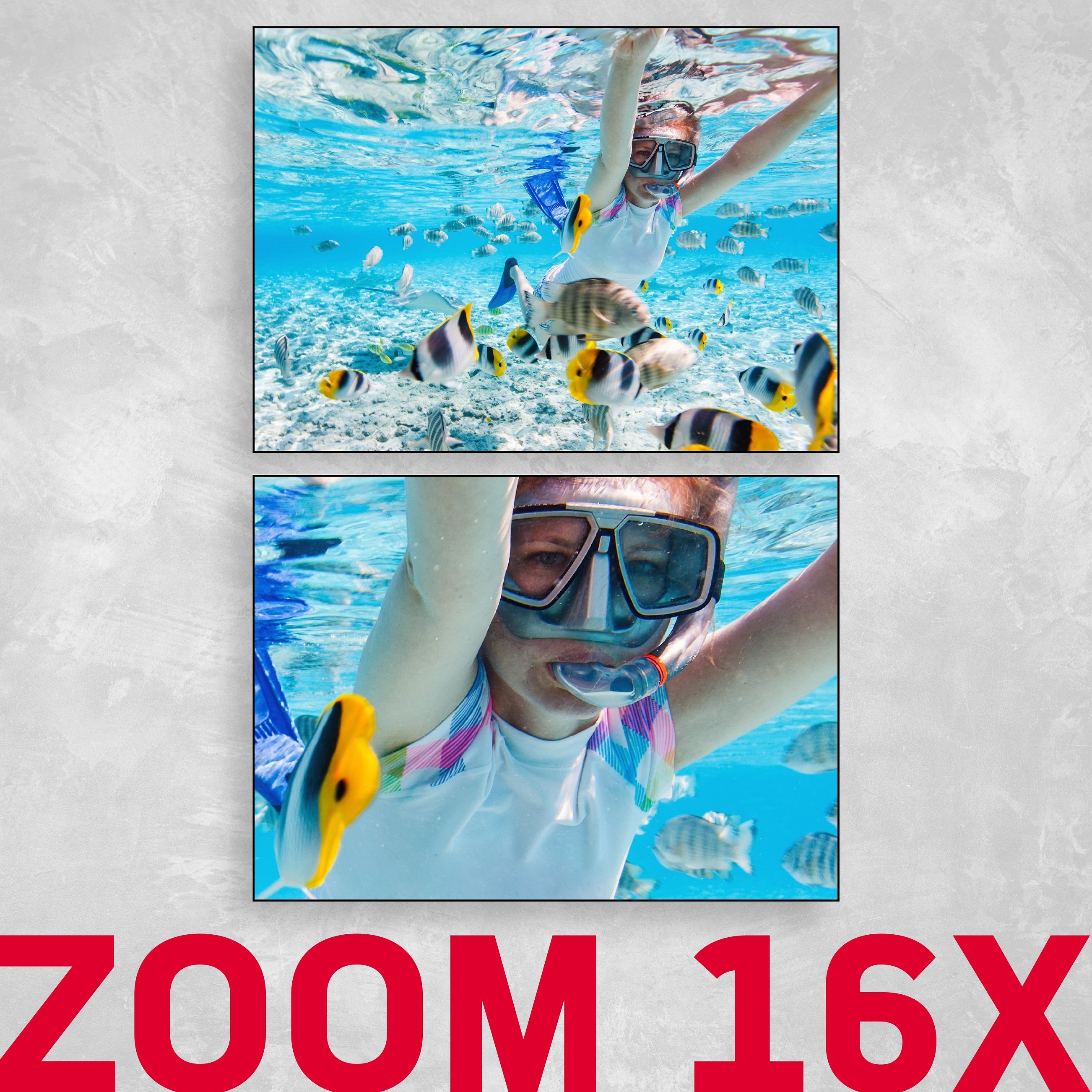 AGFAPHOTO 24MP Waterproof Compact Zoom Digital Camera with Dual LCD and Full HD Video Recording, Realishot WP8000
