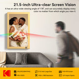 KODAK 21.5” Wi-Fi Digital Photo Frame – Metal Gold Frame (Model WF215)