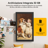 KODAK 21.5” Wi-Fi Digital Photo Frame – Black Wooden Frame (Model WF215)