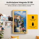 KODAK 21.5” Wi-Fi Digital Photo Frame – Metal Gold Frame (Model WF215)