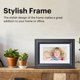 KODAK 7-inch High Resolution Digital LED Screen Photo Frame RDPF-700B, Elegant Wooden Frame, Easy Plug and Play (non-WiFi)