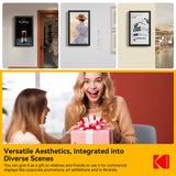 KODAK 21.5” Wi-Fi Digital Photo Frame – Black Wooden Frame (Model WF215)