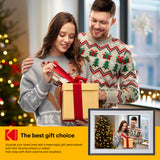 KODAK 10.1" Smart WiFi Digital Photo Frame Bundle with Bonus White Frame & 64GB Memory Card, RCF-1018 Bundle