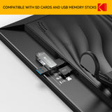 KODAK 10.1" Smart WiFi Digital Photo Frame Bundle with Bonus White Frame & 64GB Memory Card, RCF-1018 Bundle