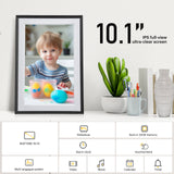 KODAK 10.1-inch Classic Digital Photo Frame RCF-1018, Wi-Fi Enabled, 32GB Touch-Screen Display with Automatic Rotation, Music, Video, Weather and Calendar