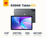 KODAK 11" Android 15 Tablet – 4GB RAM, 128GB Storage (Expandable to 1TB), 16MP Dual Camera, 1200x1920 FHD Display, 8000mAh Battery, Metal Body, Face Unlock
