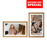 KODAK 15.6-inch Wi-Fi Enabled Digital Photo with Natural Wooden Frame with IPS Touchscreen and 32GB Built-in Memory Compatible with iOS and Android Smartphones Model RCF-1561W (Burlywood)