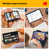 KODAK 12" Android 15 Tablet – 6GB RAM, 128GB Storage (Expandable to 1TB), 13MP Triple Camera, 1200x2000 FHD Display, 8000mAh Battery, Metal Body, Face Unlock