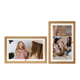 KODAK 15.6-inch Wi-Fi Enabled Digital Photo with Natural Wooden Frame with IPS Touchscreen and 32GB Built-in Memory Compatible with iOS and Android Smartphones Model RCF-1561W (Burlywood)