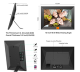 KODAK CF102P 10.1-Inch Smart Digital Photo Frame, 32GB HD Touchscreen, Wi-Fi Enabled, Auto-Rotation, Music & Video Playback, Weather & Calendar Display