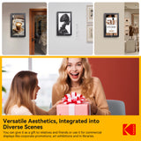 KODAK 23.8-inch Wi-Fi Enabled Digital Photo Frame WF238V, 32GB Internal Memory Wooden Frame with Photo, Video, Clock, Calendar, Weather and SD Card, USB and 3.5 Earphone Ports (Remote Control Incl.)