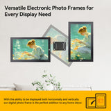 KODAK 23.8-inch Wi-Fi Enabled Digital Photo Frame WF238V, 32GB Internal Memory Wooden Frame with Photo, Video, Clock, Calendar, Weather and SD Card, USB and 3.5 Earphone Ports (Remote Control Incl.)