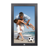 KODAK 23.8-inch Wi-Fi Enabled Digital Photo Frame WF238V, 32GB Internal Memory Wooden Frame with Photo, Video, Clock, Calendar, Weather and SD Card, USB and 3.5 Earphone Ports (Remote Control Incl.)