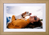 DIGI AUSSIE DA744 10.1" Frameo Wi-Fi Digital Photo Frame – 32GB Wooden Touchscreen with Replaceable Frame