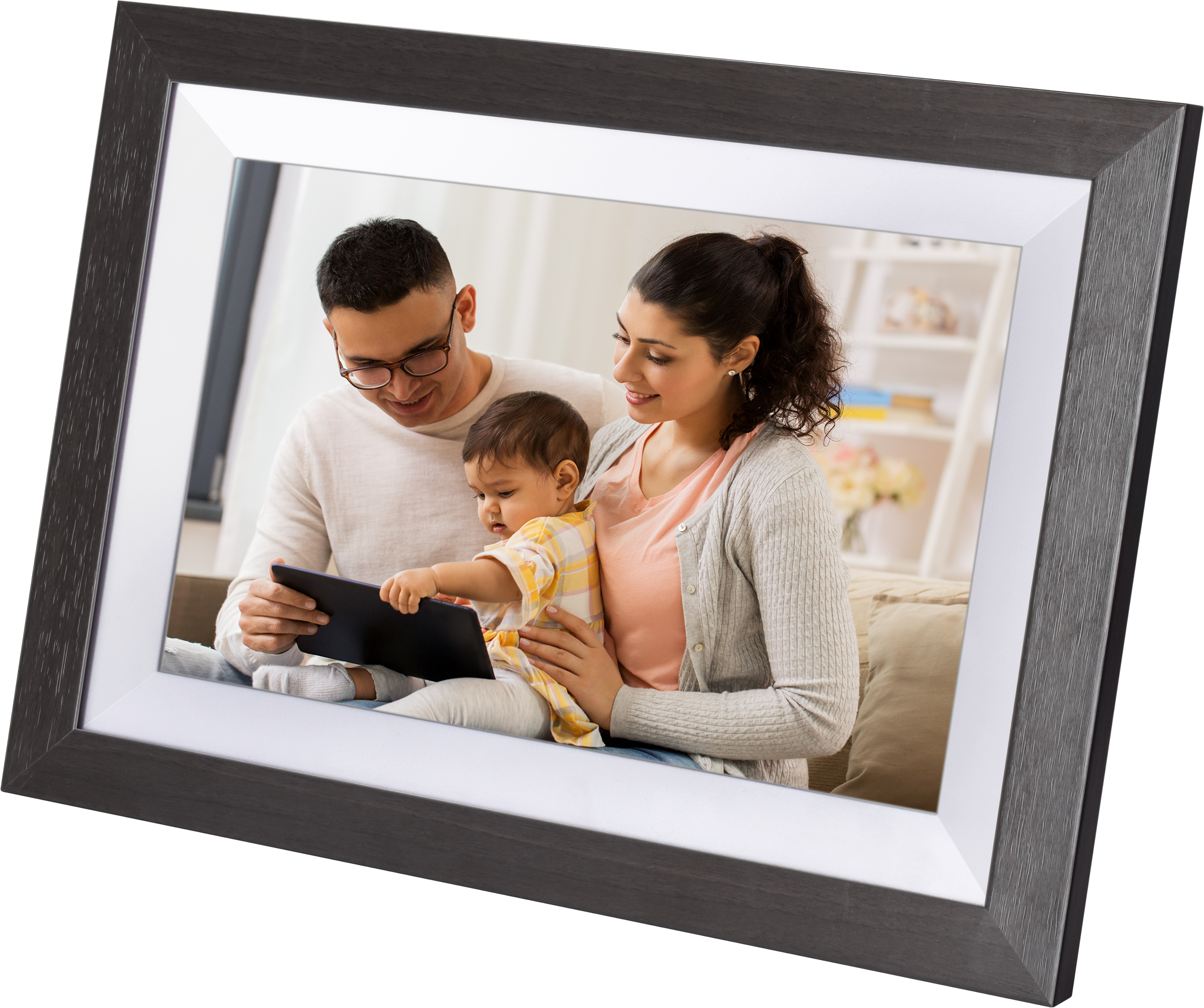 Kodak Classic Wooden Digital Photo Frame 1012W, 10.1 inch Touchscreen, WiFi Enabled, 16GB Internal Memory extendable with Memory Card (Black)