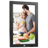 KODAK 17.3-inch Wi-Fi Enabled Digital Photo Frame WF173V, 32GB Internal Memory Wooden Frame with Photo, Video, Clock, Calendar, Weather and SD Card, USB and 3.5 Earphone Ports (Remote Control Incl.)