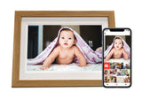 DIGI AUSSIE DA744 10.1" Frameo Wi-Fi Digital Photo Frame – 32GB Wooden Touchscreen with Replaceable Frame
