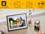 KODAK 10.1" Smart WiFi Digital Photo Frame Bundle with Bonus White Frame & 64GB Memory Card, RCF-1018 Bundle