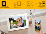 KODAK 10.1" Smart WiFi Digital Photo Frame Bundle with Bonus White Frame & 64GB Memory Card, RCF-1018 Bundle