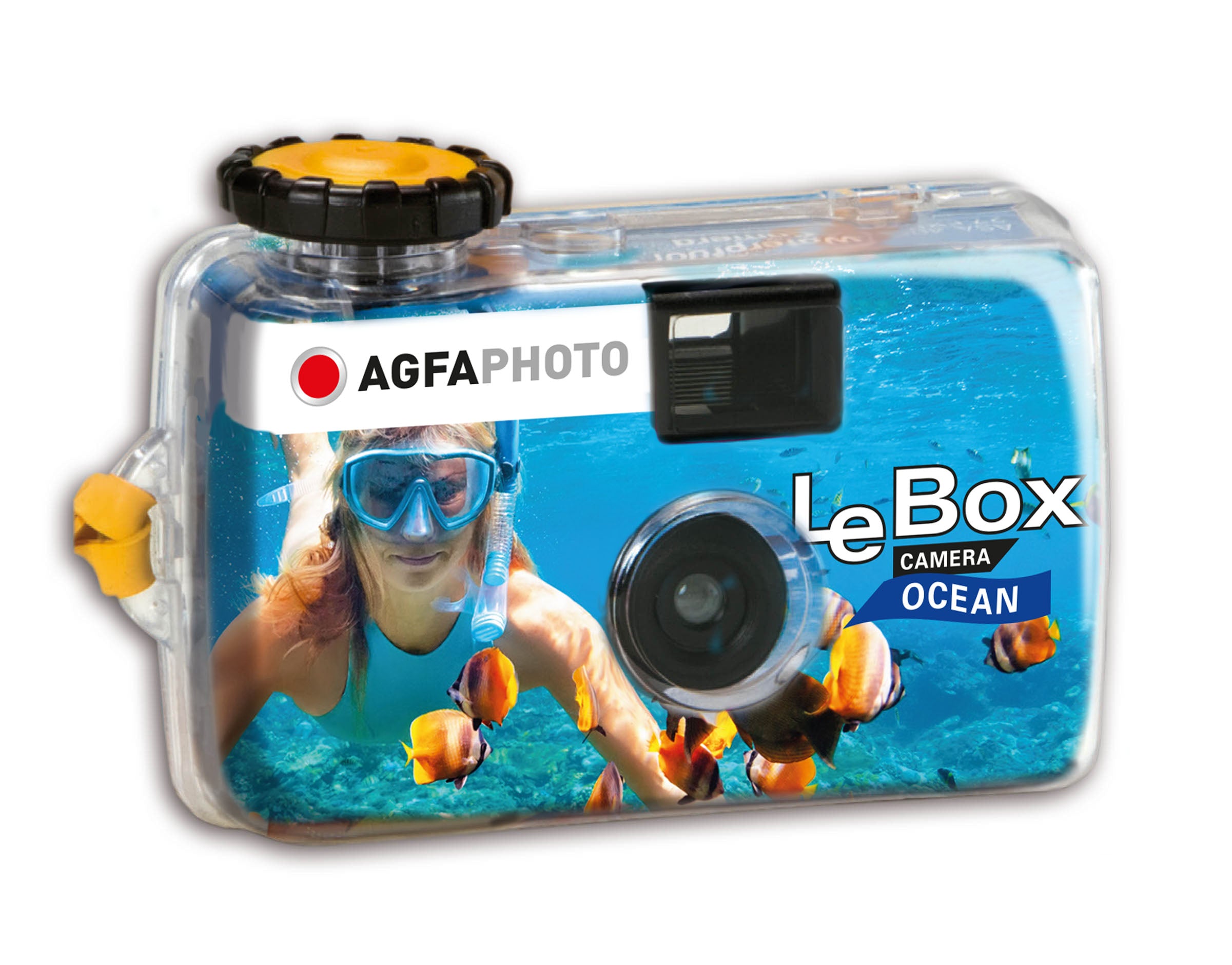 AgfaPhoto LeBox Ocean Disposable Camera, Single Use Underwater for 27 Photos