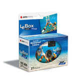 AgfaPhoto LeBox Ocean Disposable Camera, Single Use Underwater for 27 Photos