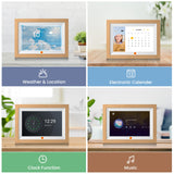 Kodak 10.1” WiFi Digital Photo Frame with HD IPS Touchscreen, 32GB Storage, Wooden Picture Frame, Photo Sharing via App, Email, USB and Memory Card